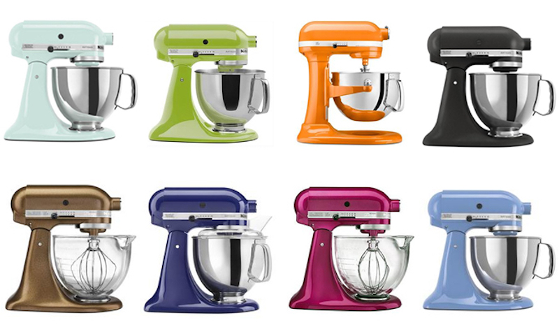 KitchenAid White Mixers - Color Comparison - Almond Cream, Frosted Pearl,  Milkshake Mixer 