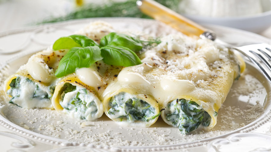 Spinach-and-ricotta-canelloni